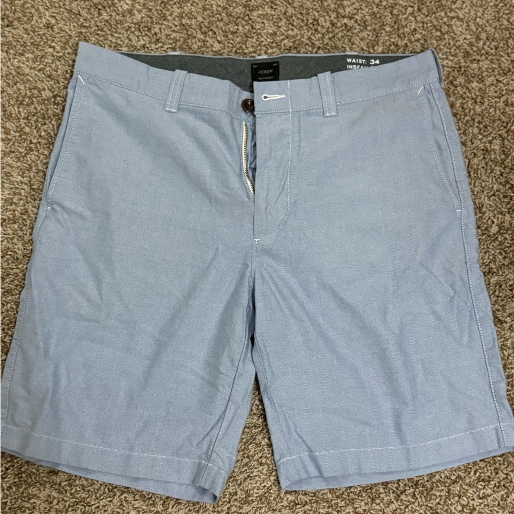 J. Crew Men's Sky Blue Flat Front Shorts